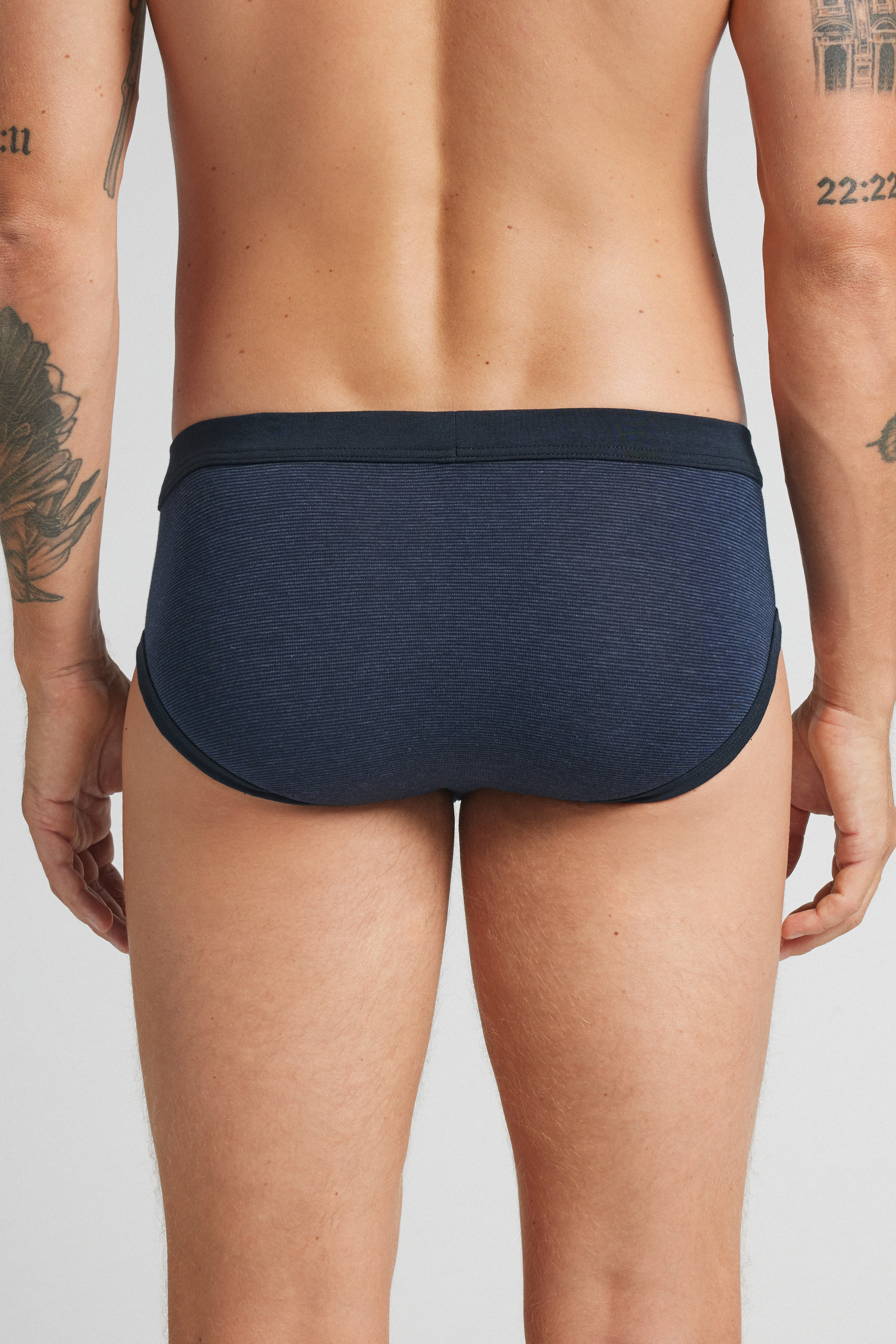 ストライププリント Superiorコットン ブリーフ