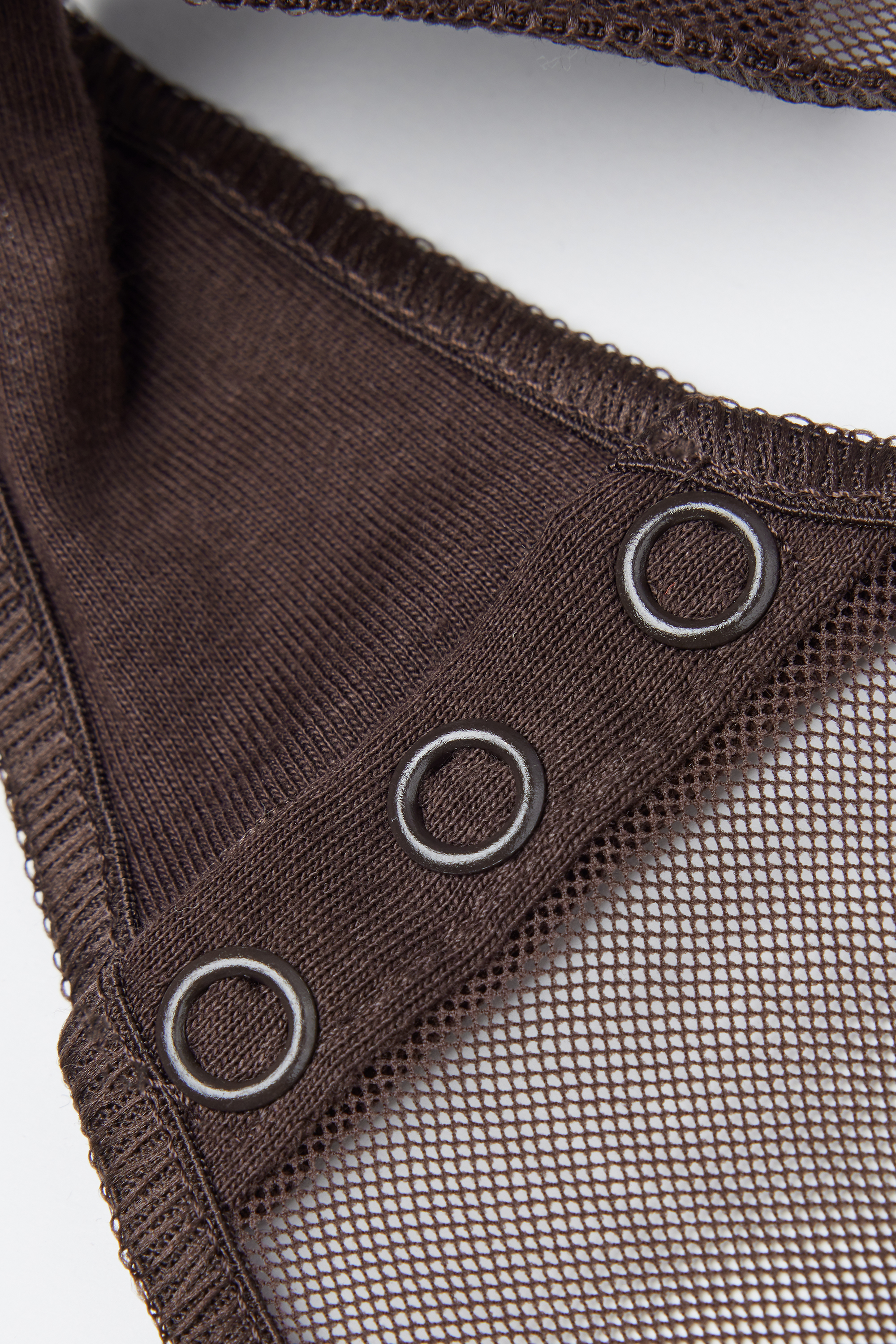 チュール ハイネック ボディスーツ