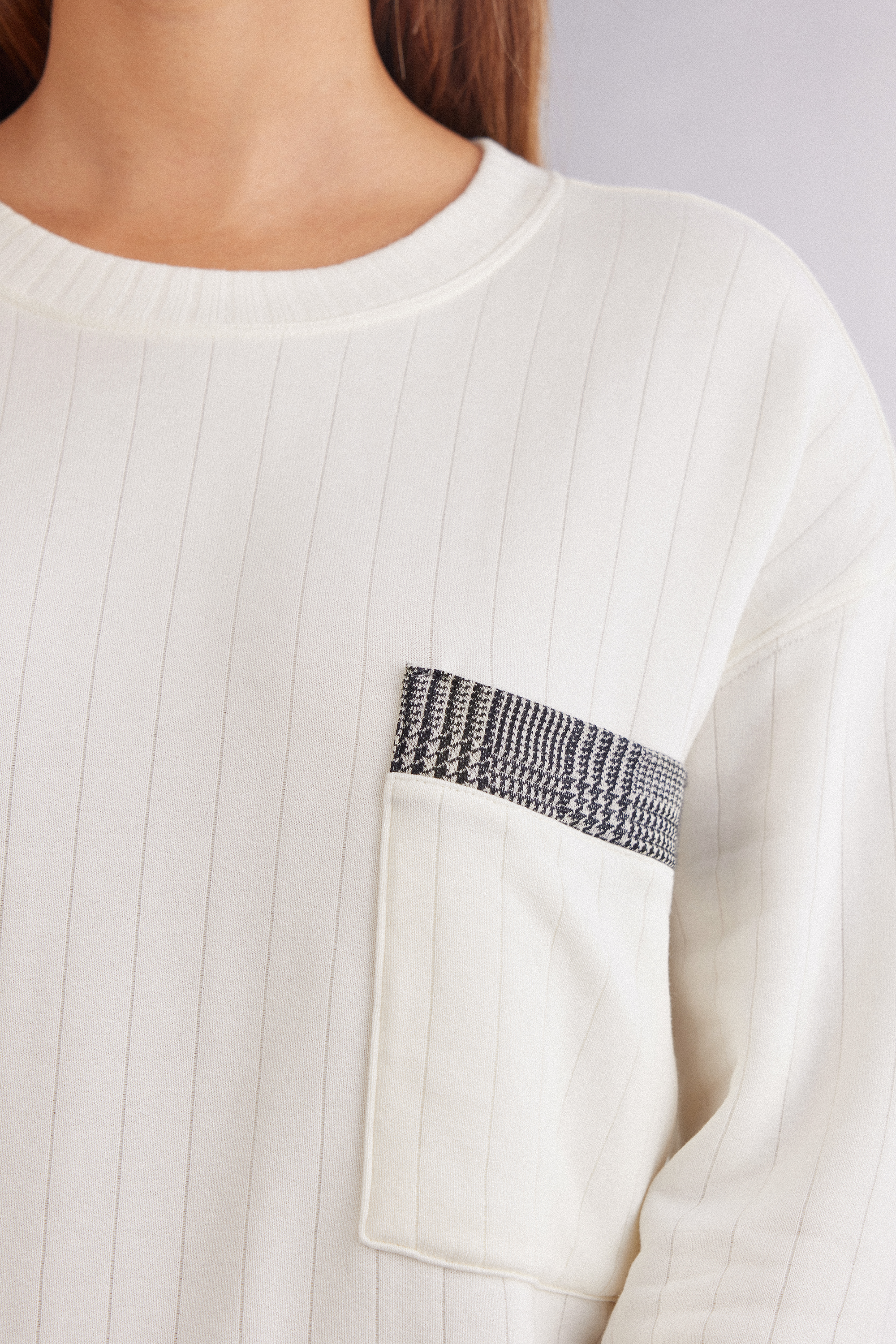 Royal Elegance ロングスリーブ リブニット