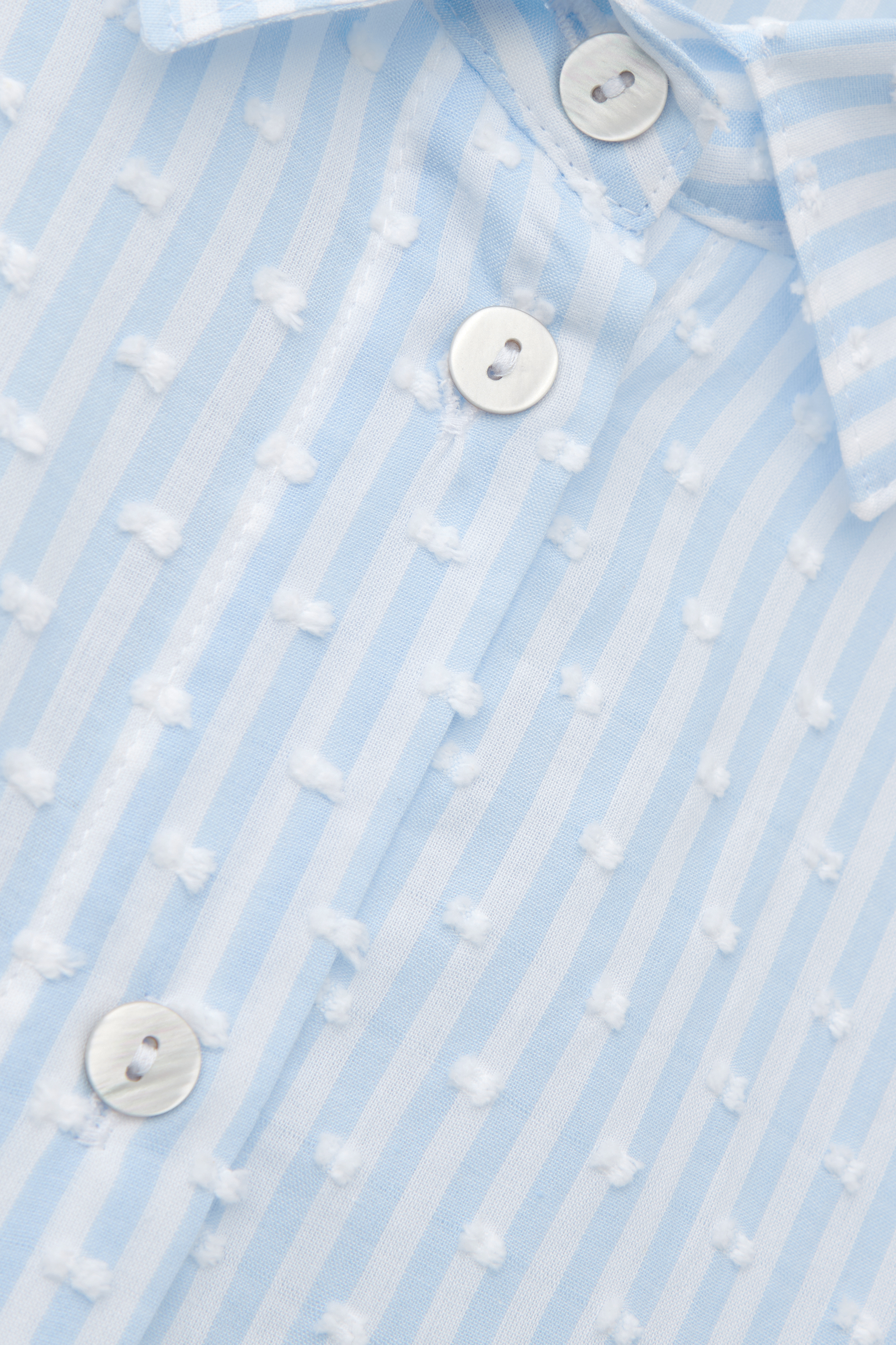 Romantic Stripes プリュムティ コットンクロス シャツ