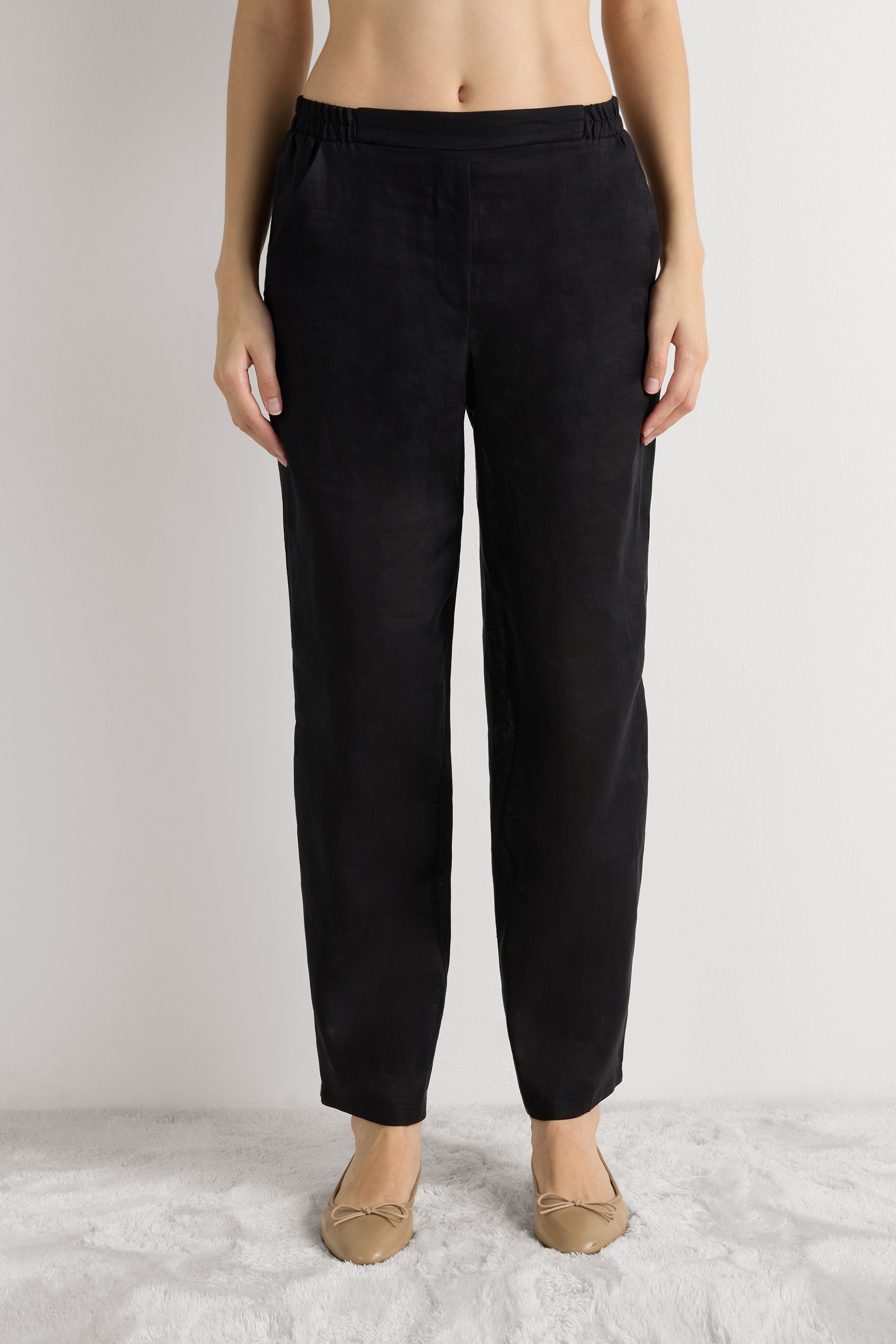 リネンファブリック パンツ