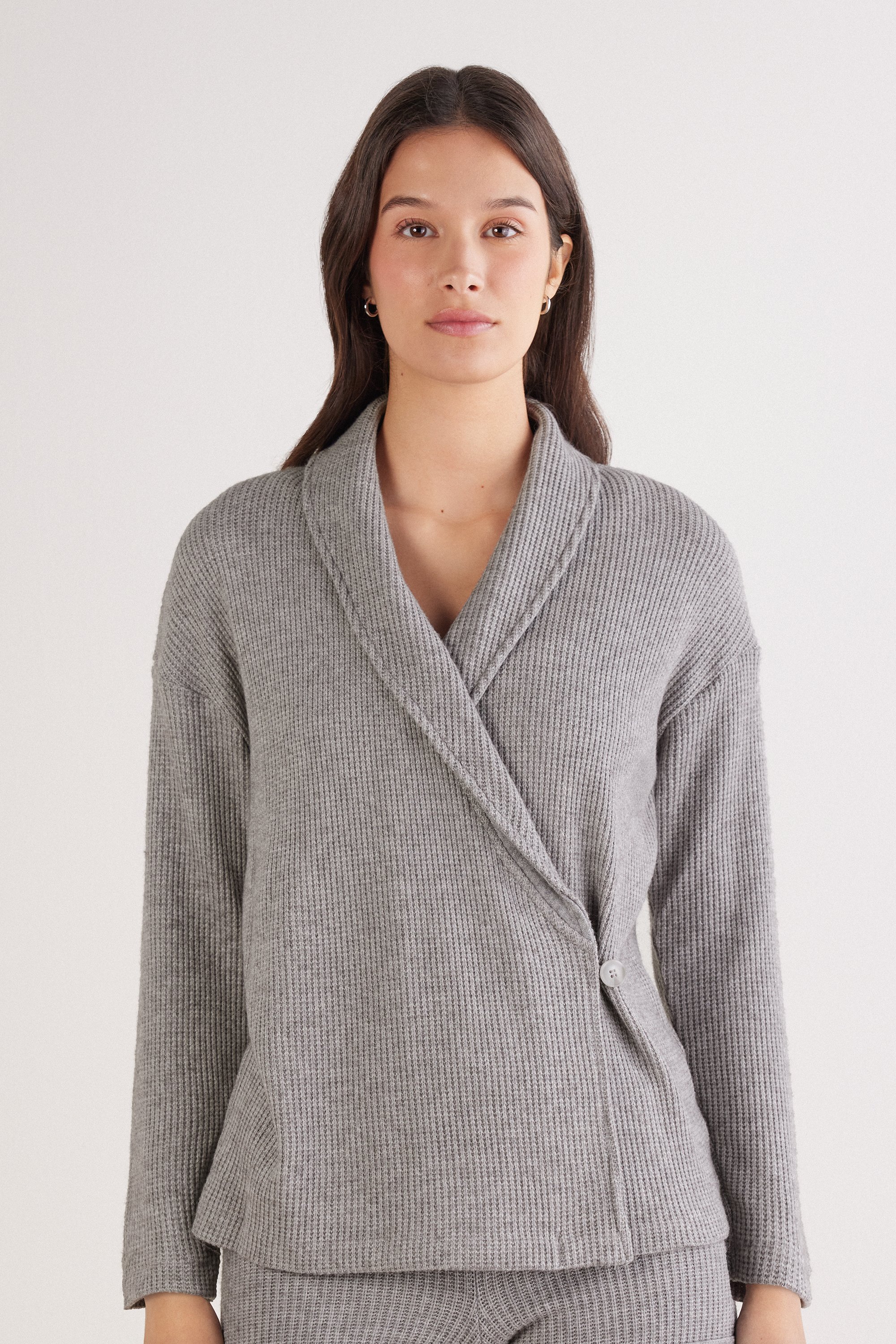 Soft Tricot Cardigan Wrap Sweater | Intimissimi