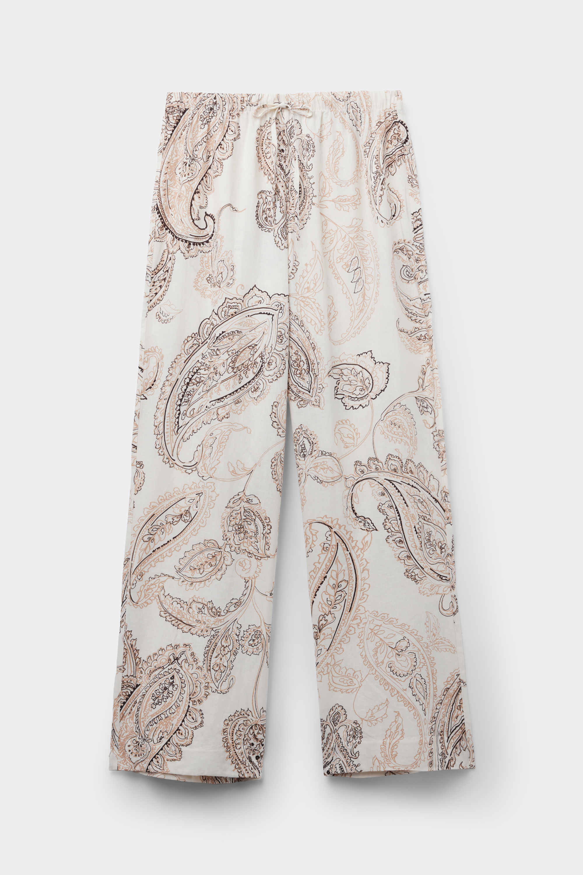 "Get Notice" リネン＆ビスコース パンツ