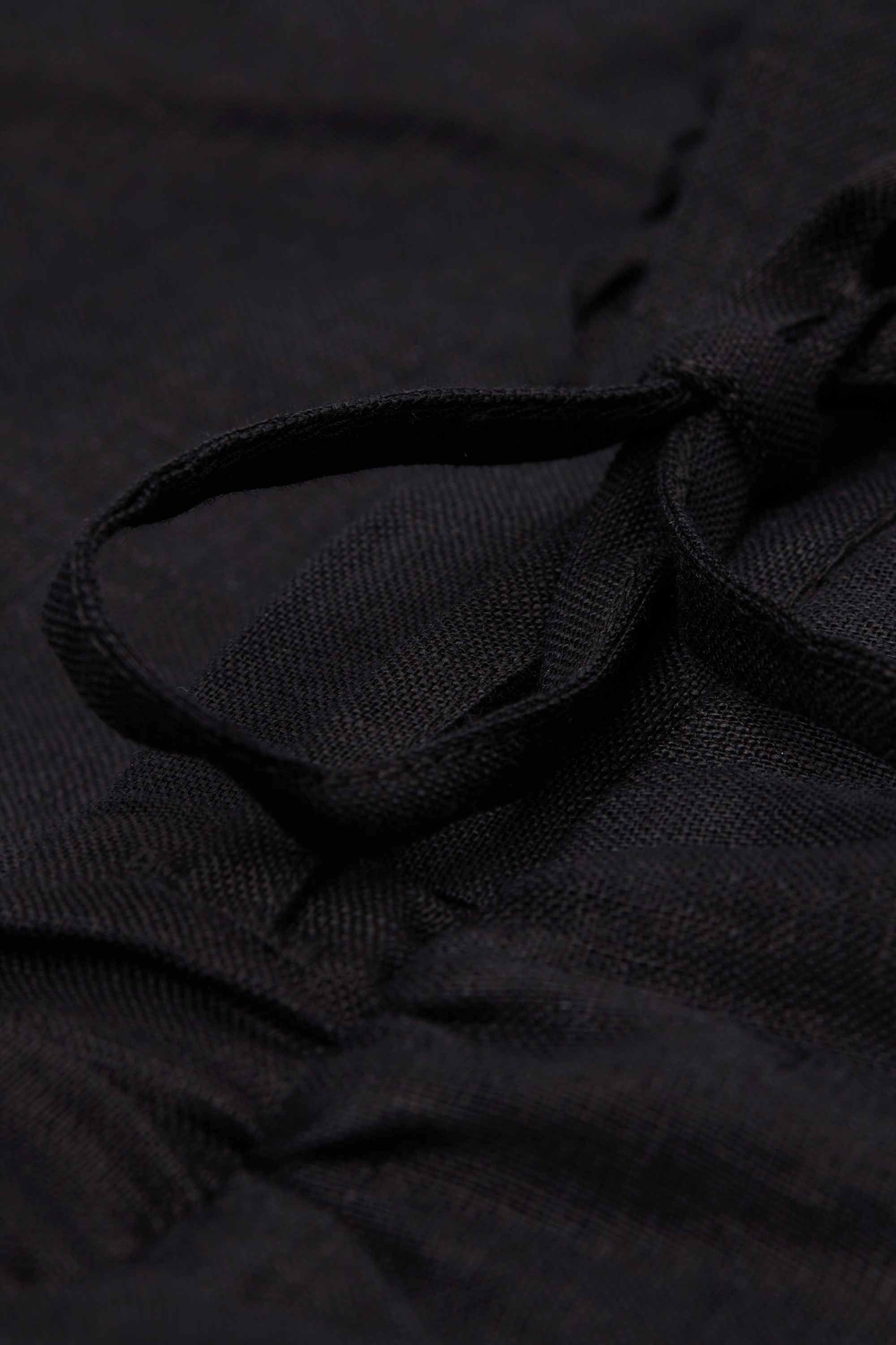 The Pure Linen リネンファブリック ドローストリング ロングパンツ