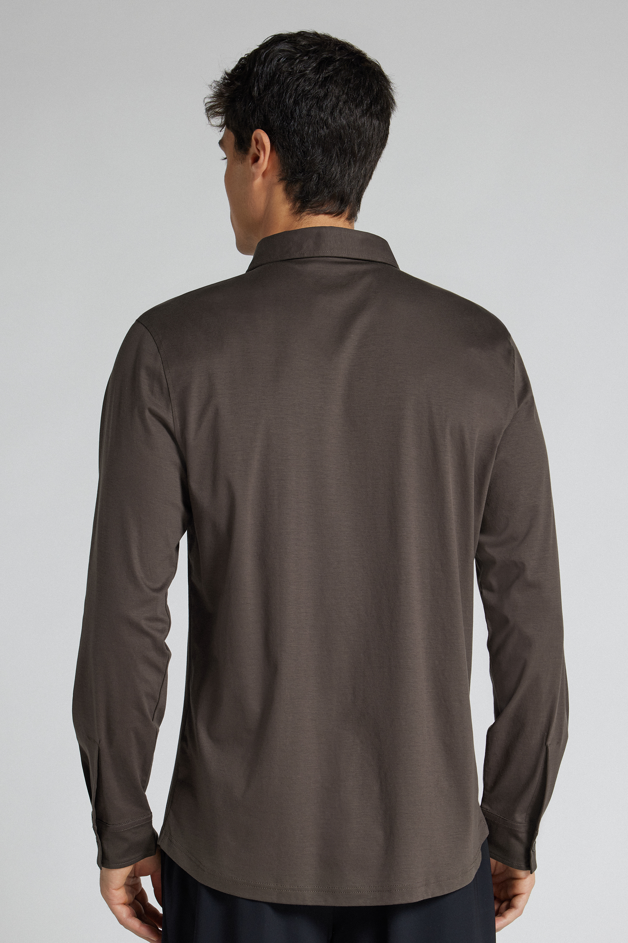 マーセライズド スーパーライトコットン ロングスリーブ シャツ