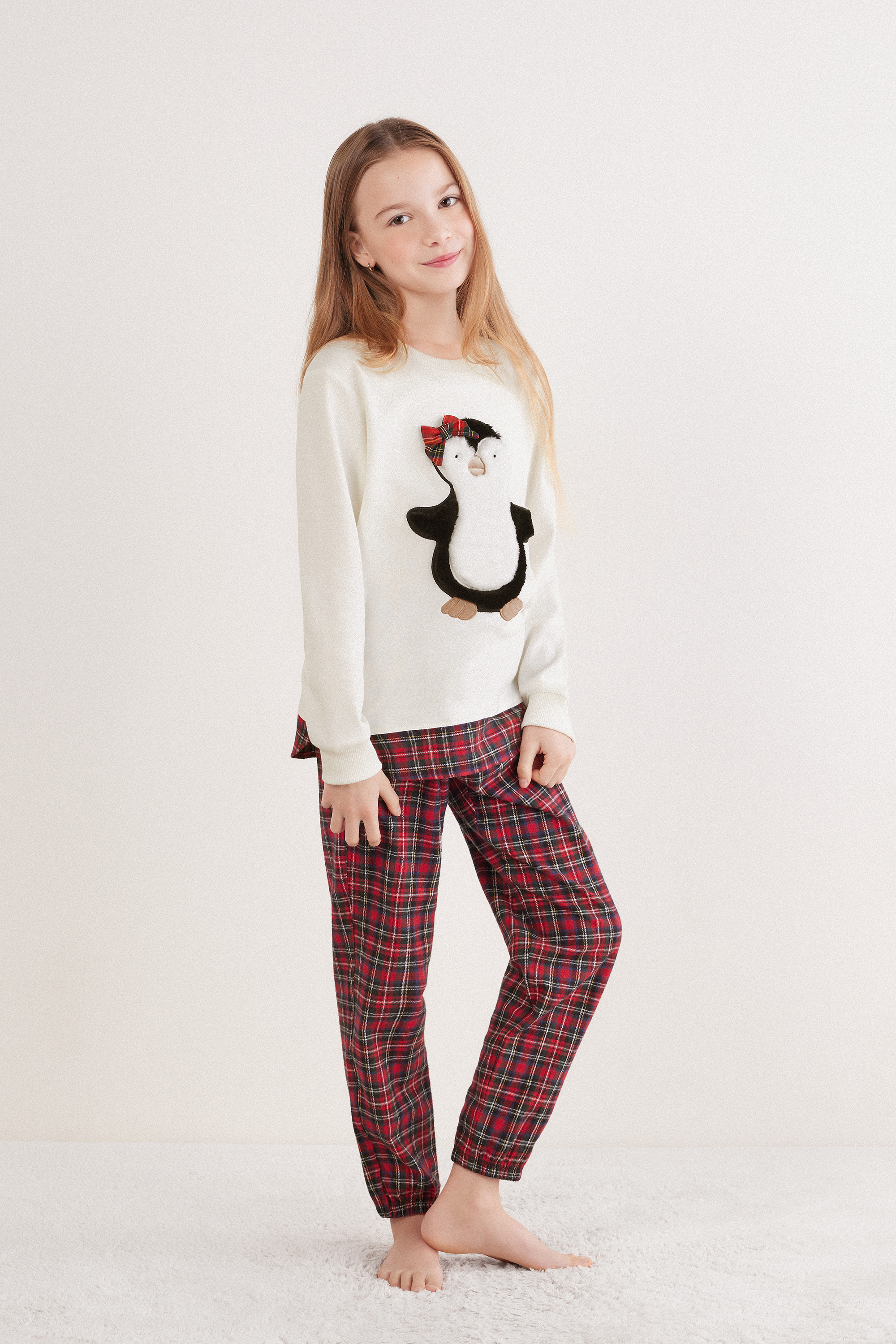 ペンギンガール コットン ガールズ ロングパジャマ