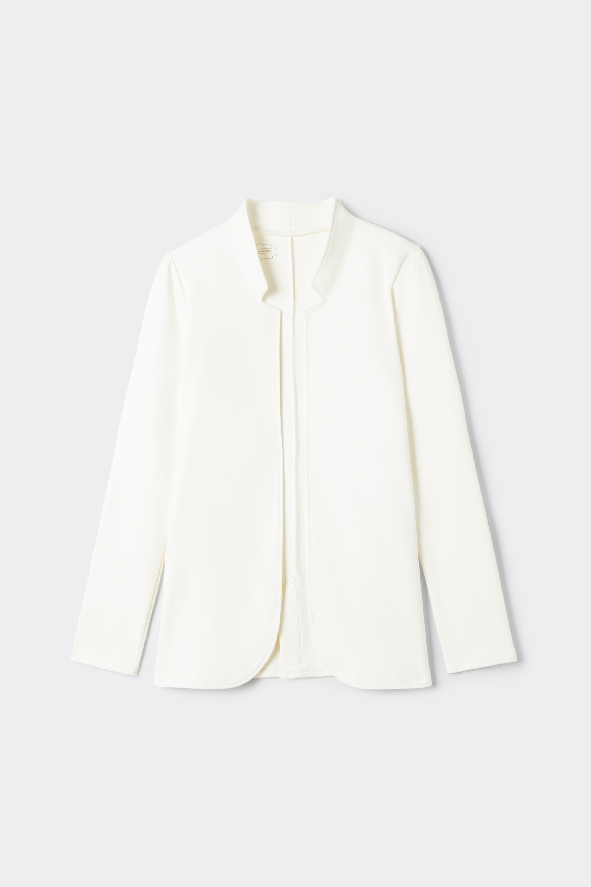 コットン インターロック編み 長袖カーディガン