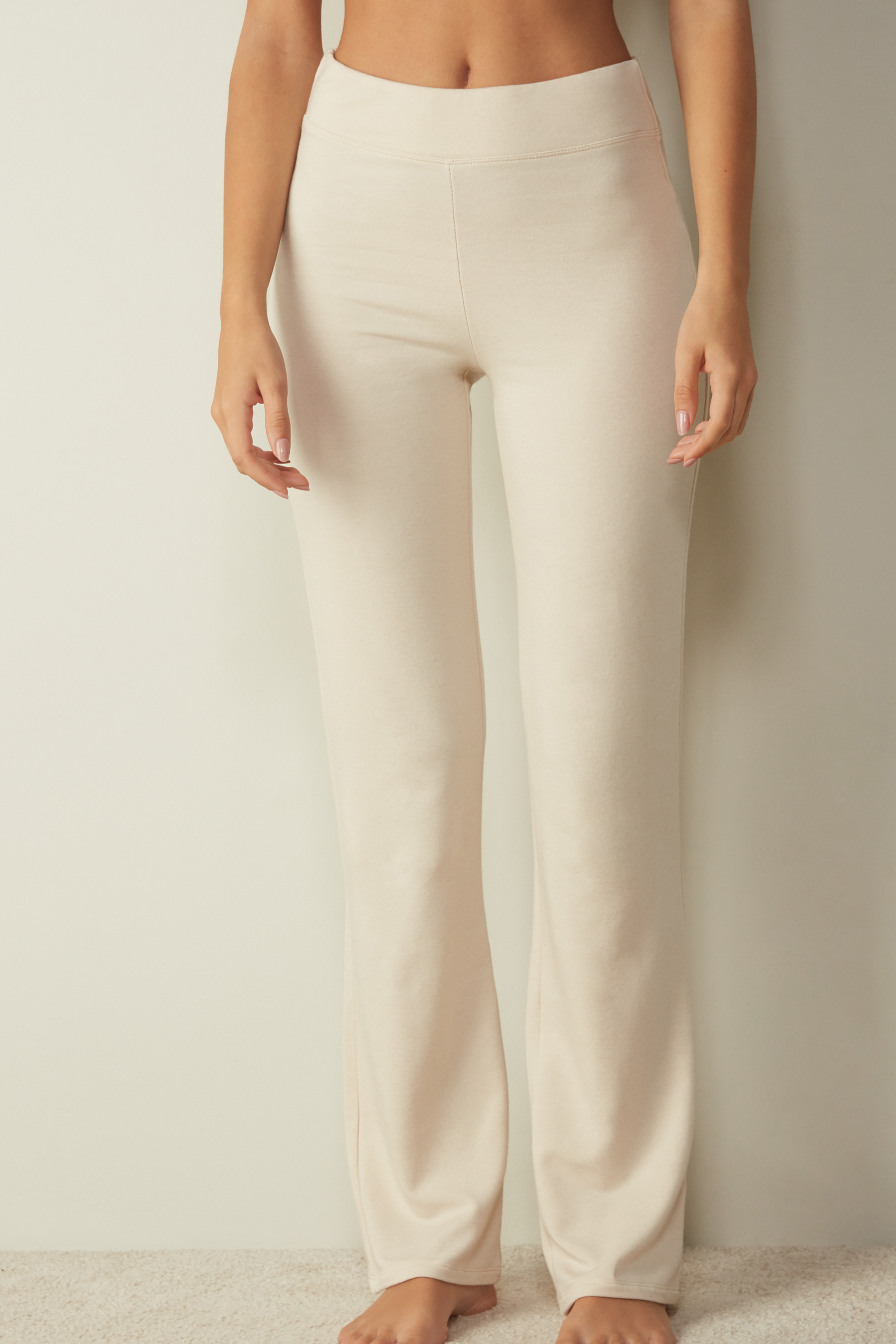 Pantalone a Sigaretta in Felpa di Modal con Cashmere | Intimissimi