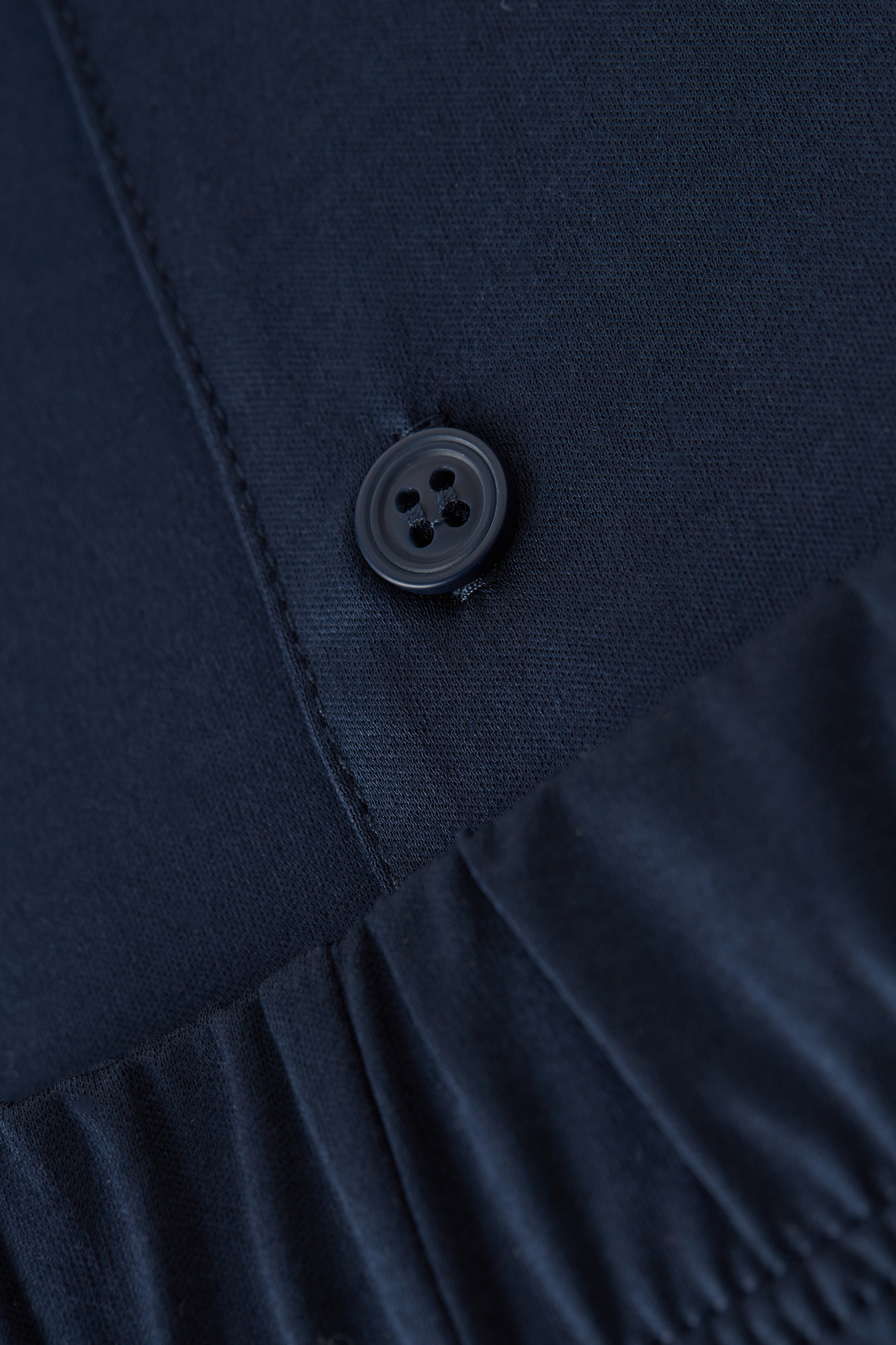 コットン フロントオープン ロングパジャマ