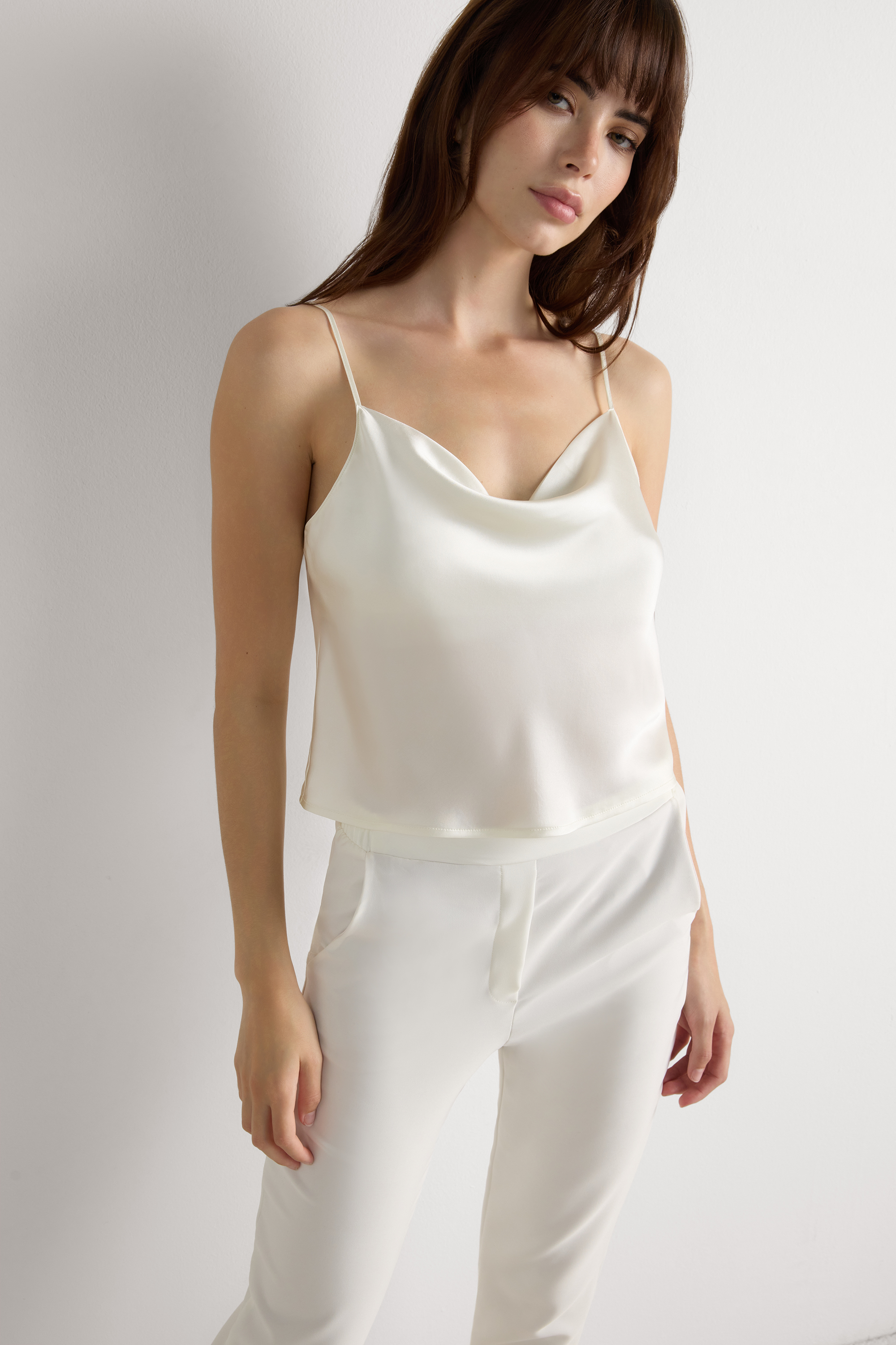 シルク ショートトップ