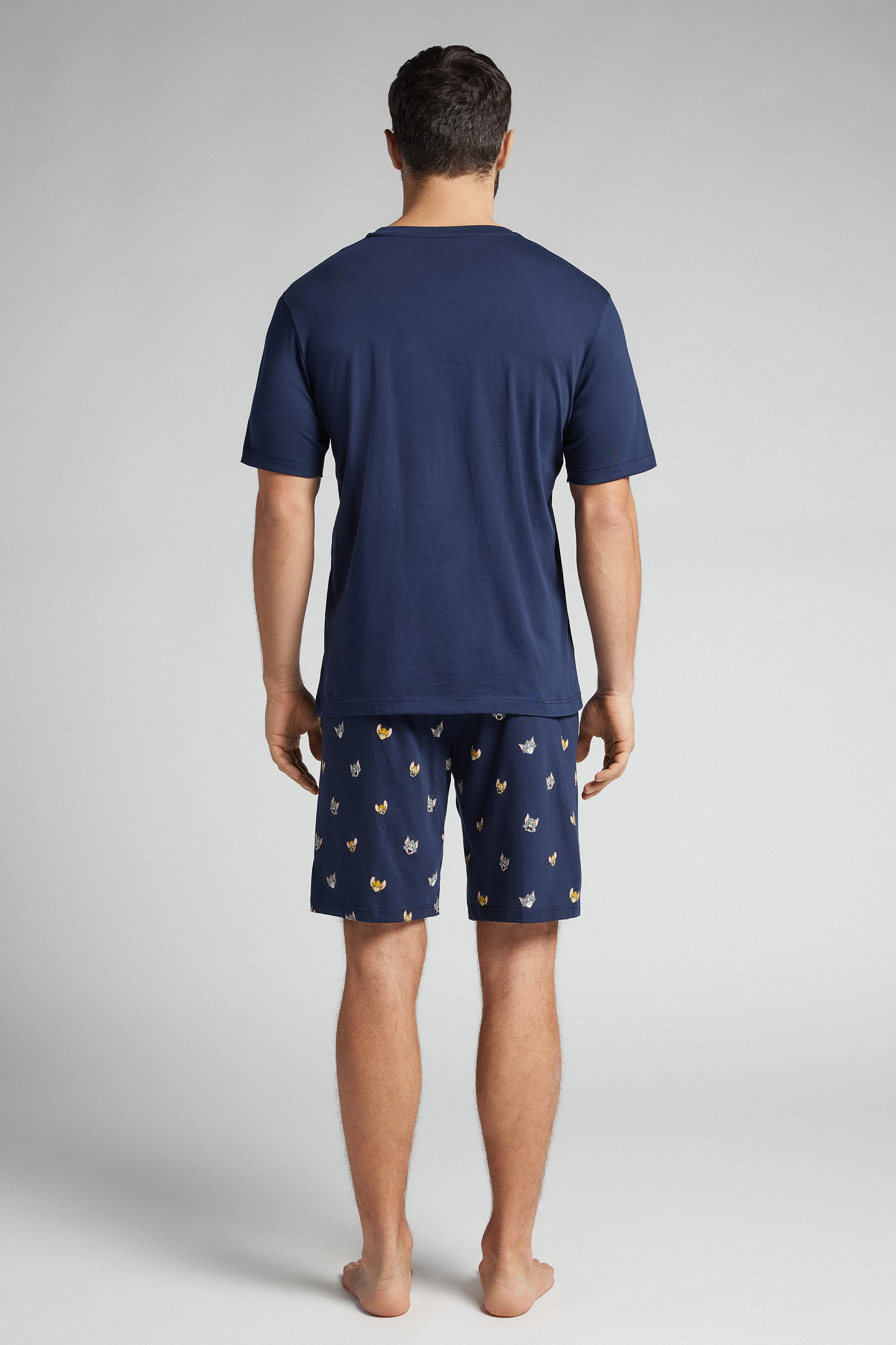 ◆SPAO◆ Tom and Jerry Tom and Jerry Check Short Sleeve Paja SPAO x Tom and Jerry Check Short Sleeve Pajamas BLUE