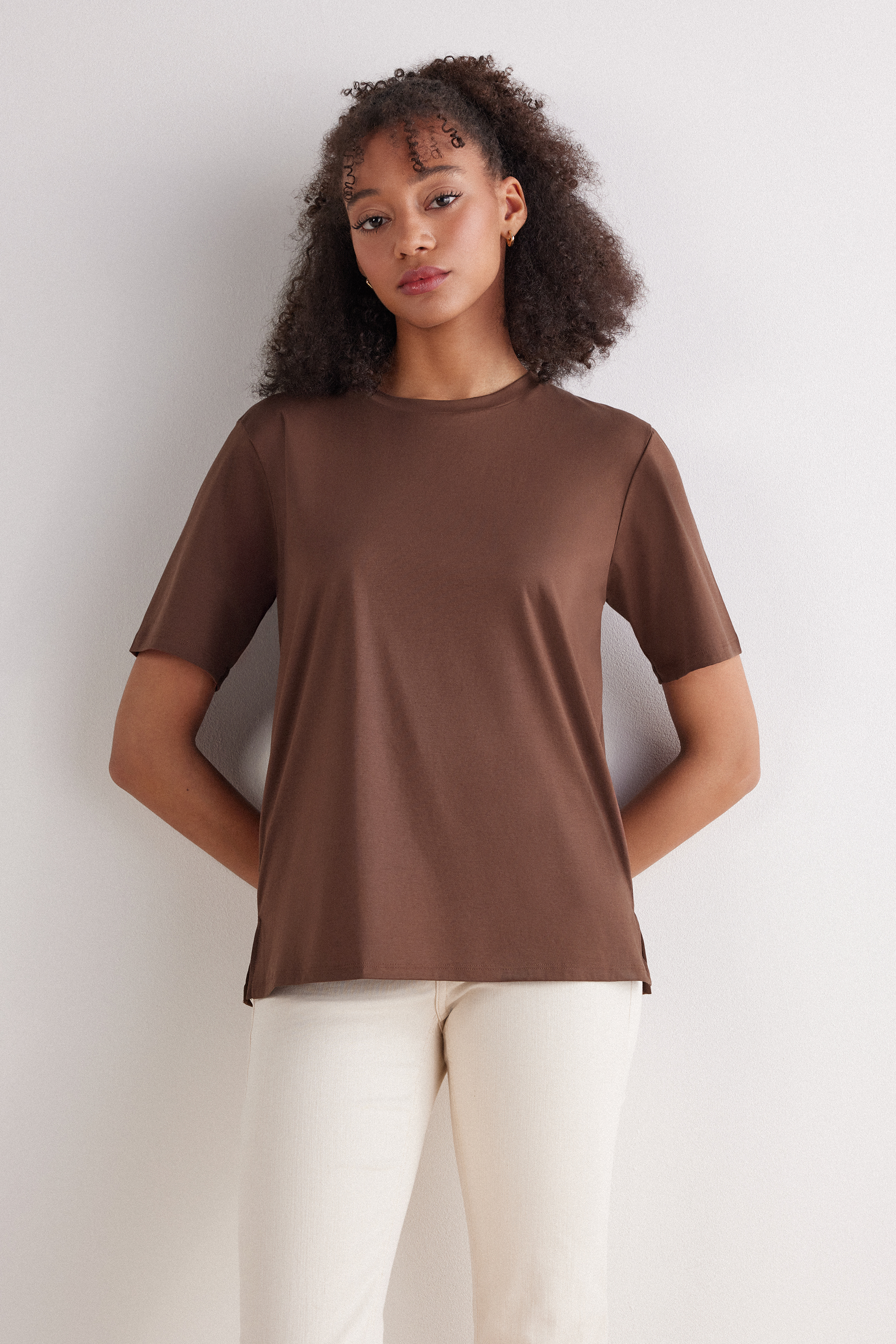 Elevated Cotton ショートスリーブ ニット