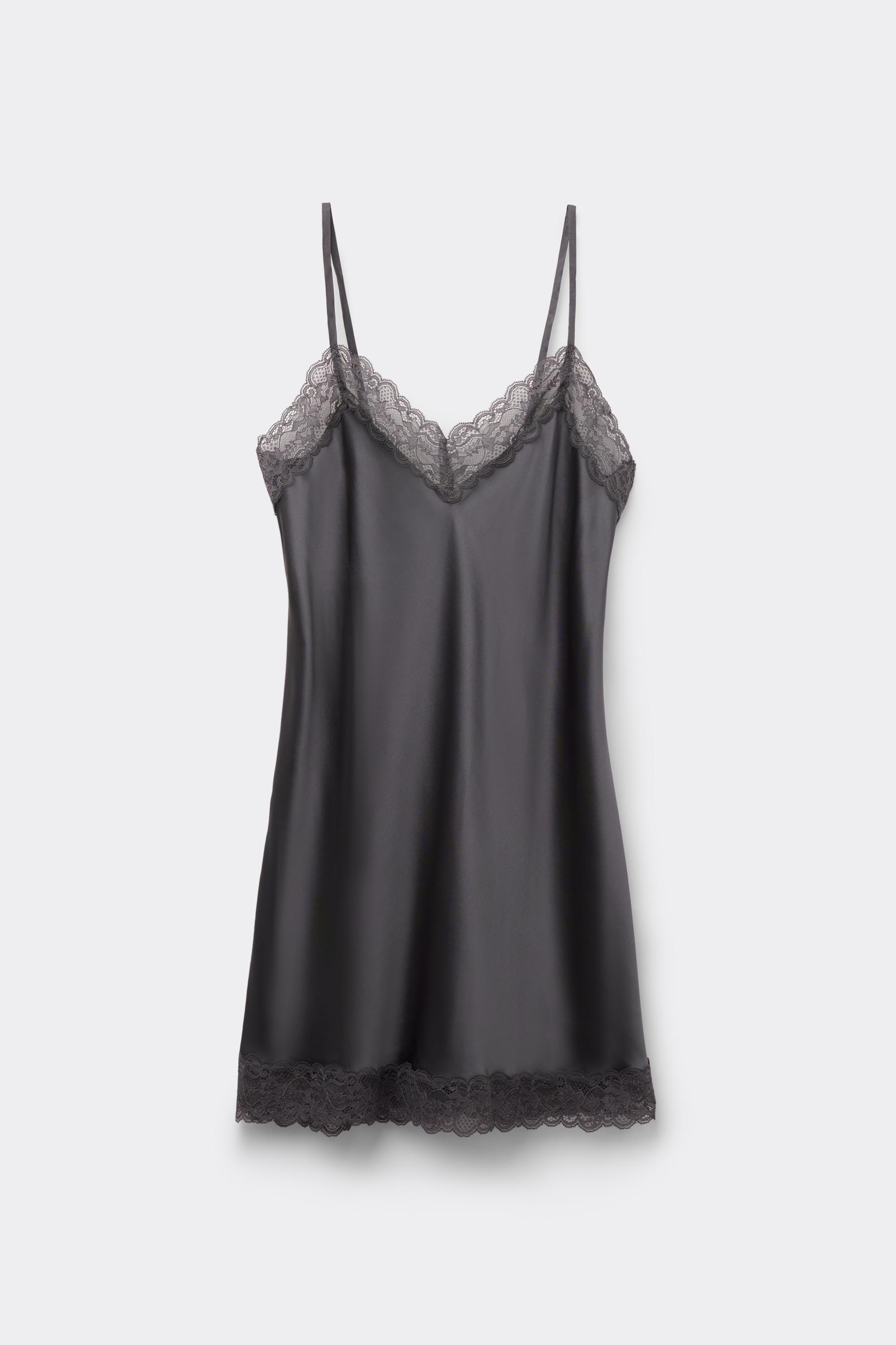 シルク スリップMレースディテールintimissimi レース ディテール付きシルク スリップ | Intimissimi