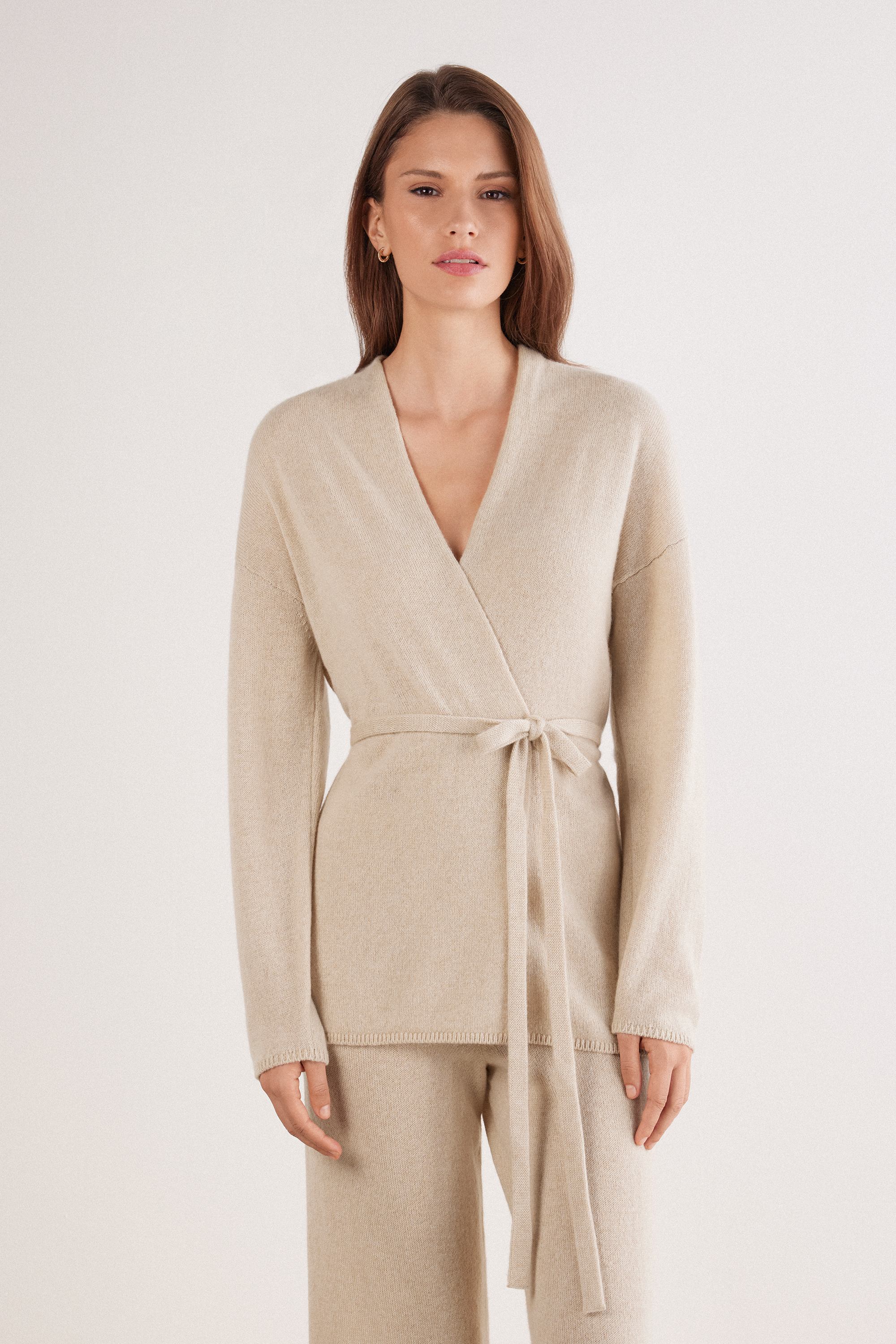 100% Cashmere Belted Cardigan - Intimissimi