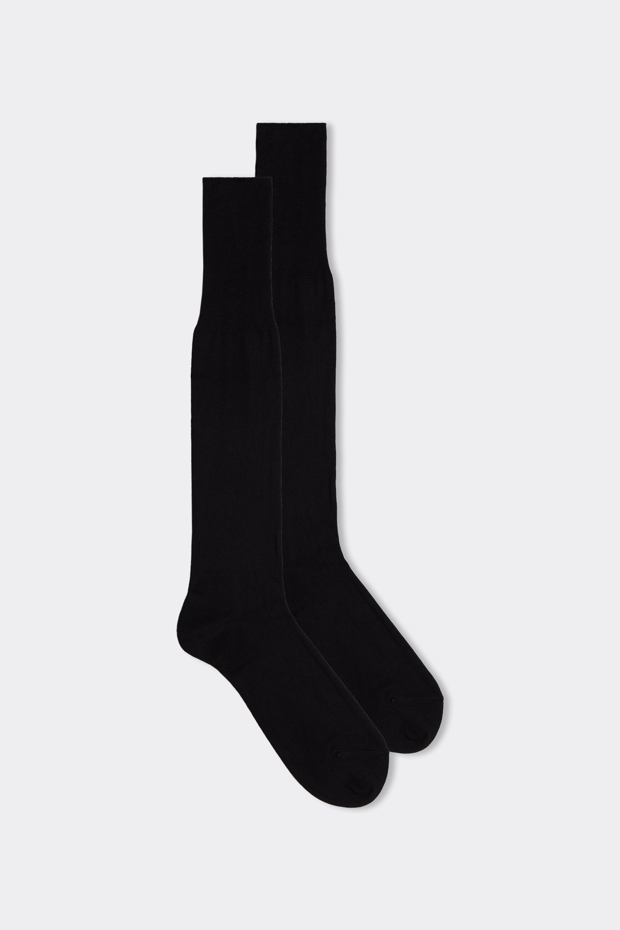 Long Socks in Cotton-Silk-Cashmere Blend