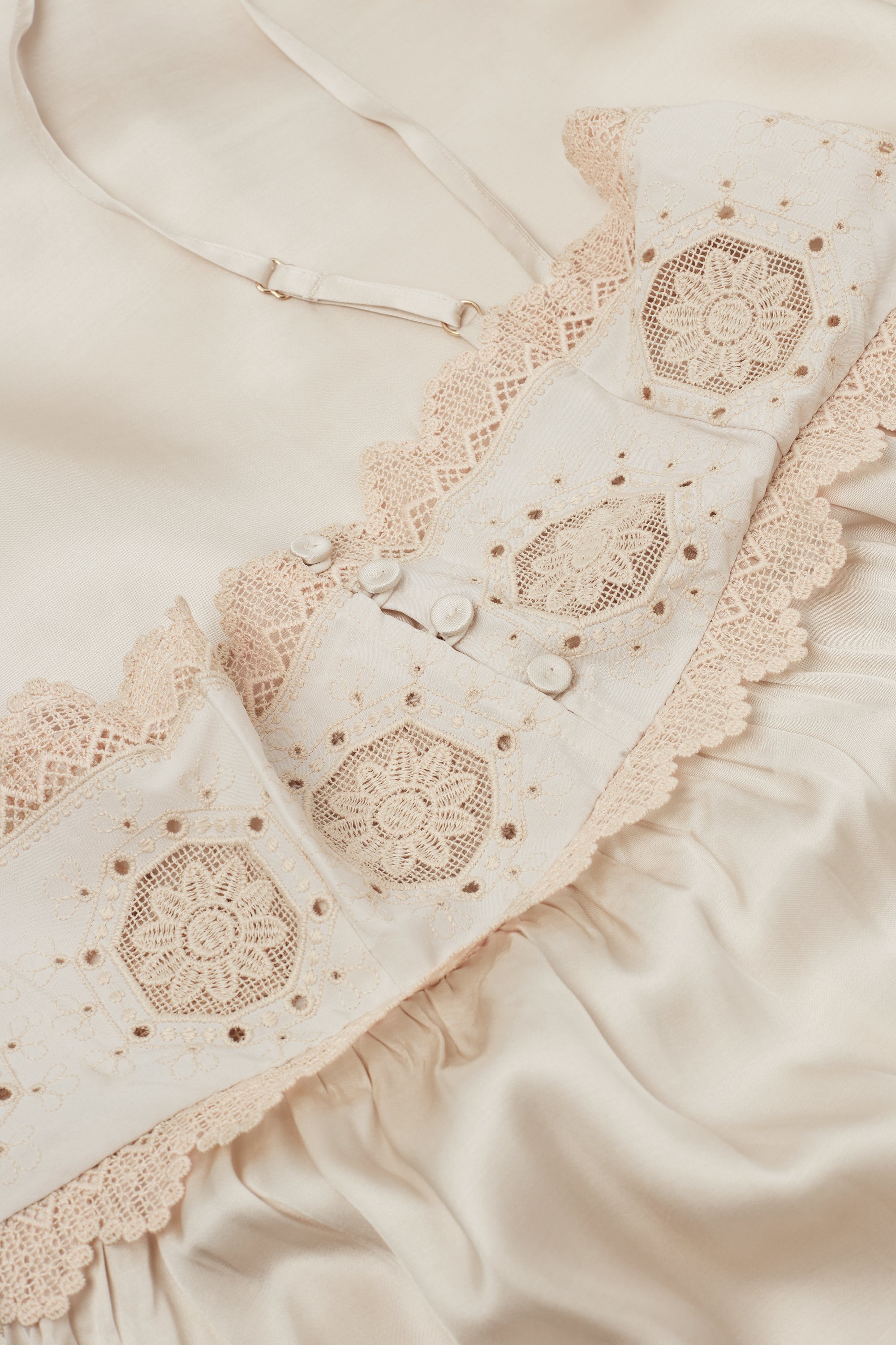 Midsummer Dream ビスコースサテン ロングスリップ