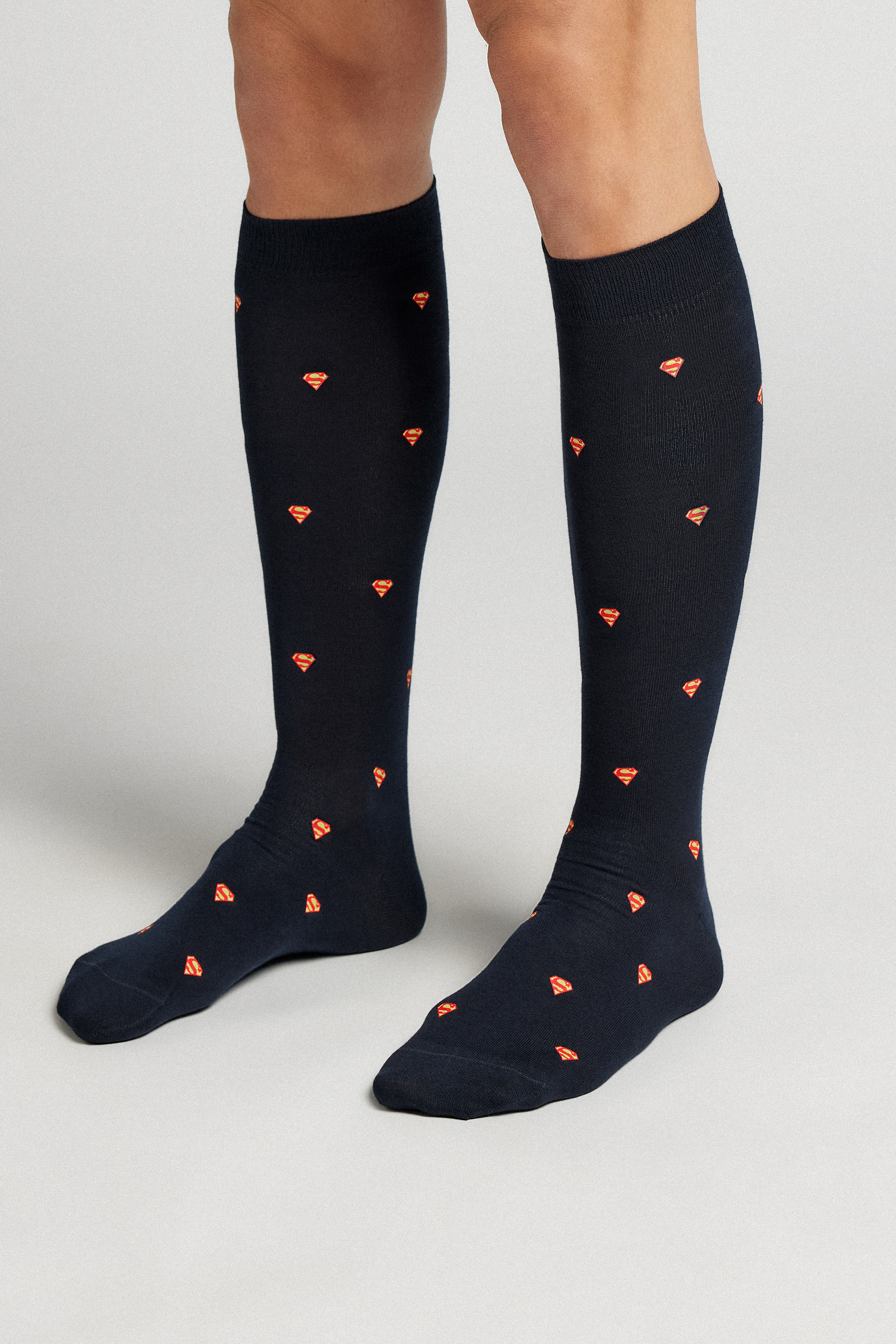 DCコミックス スーパーマン コットン ロングソックス