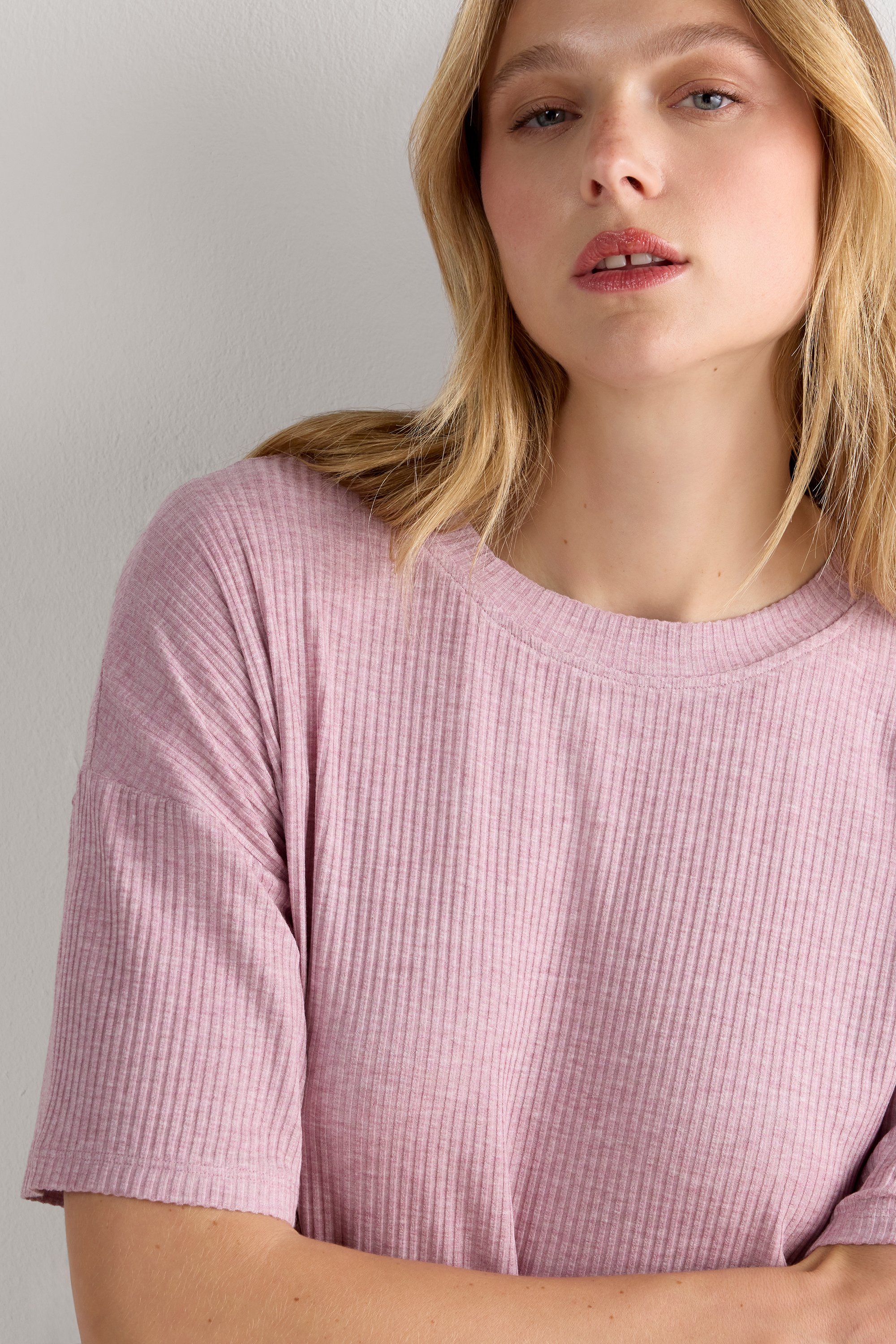 Chic Comfort モダール ショートスリーブ ニット